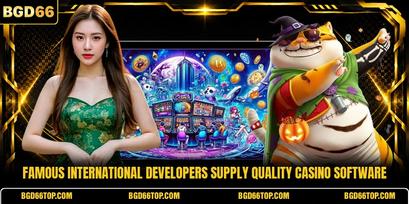 Famous international developers supply quality casino software
