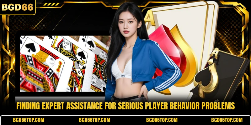 Finding expert assistance for serious player behavior problems