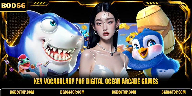 Key vocabulary for digital ocean arcade games
