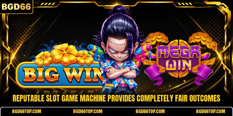 Reputable slot game machine provides completely fair outcomes