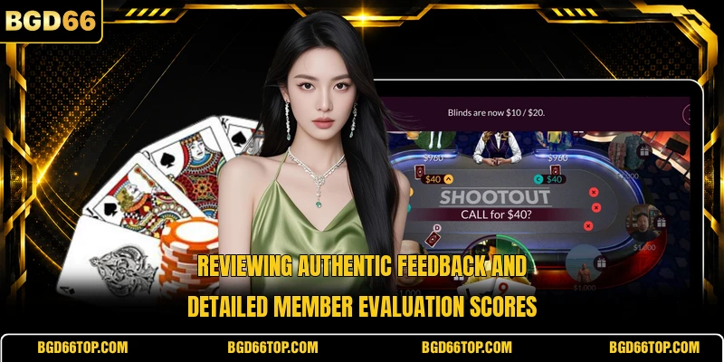 Reviewing authentic feedback and detailed member evaluation scores