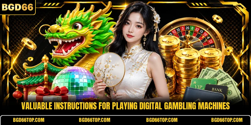 Valuable instructions for playing digital gambling machines